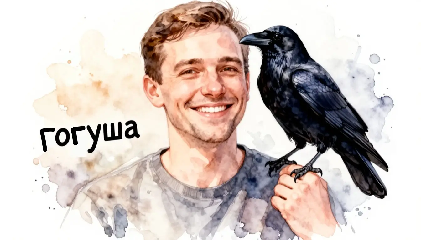 Ворона-интеллектуал и хозяин: момент доверия