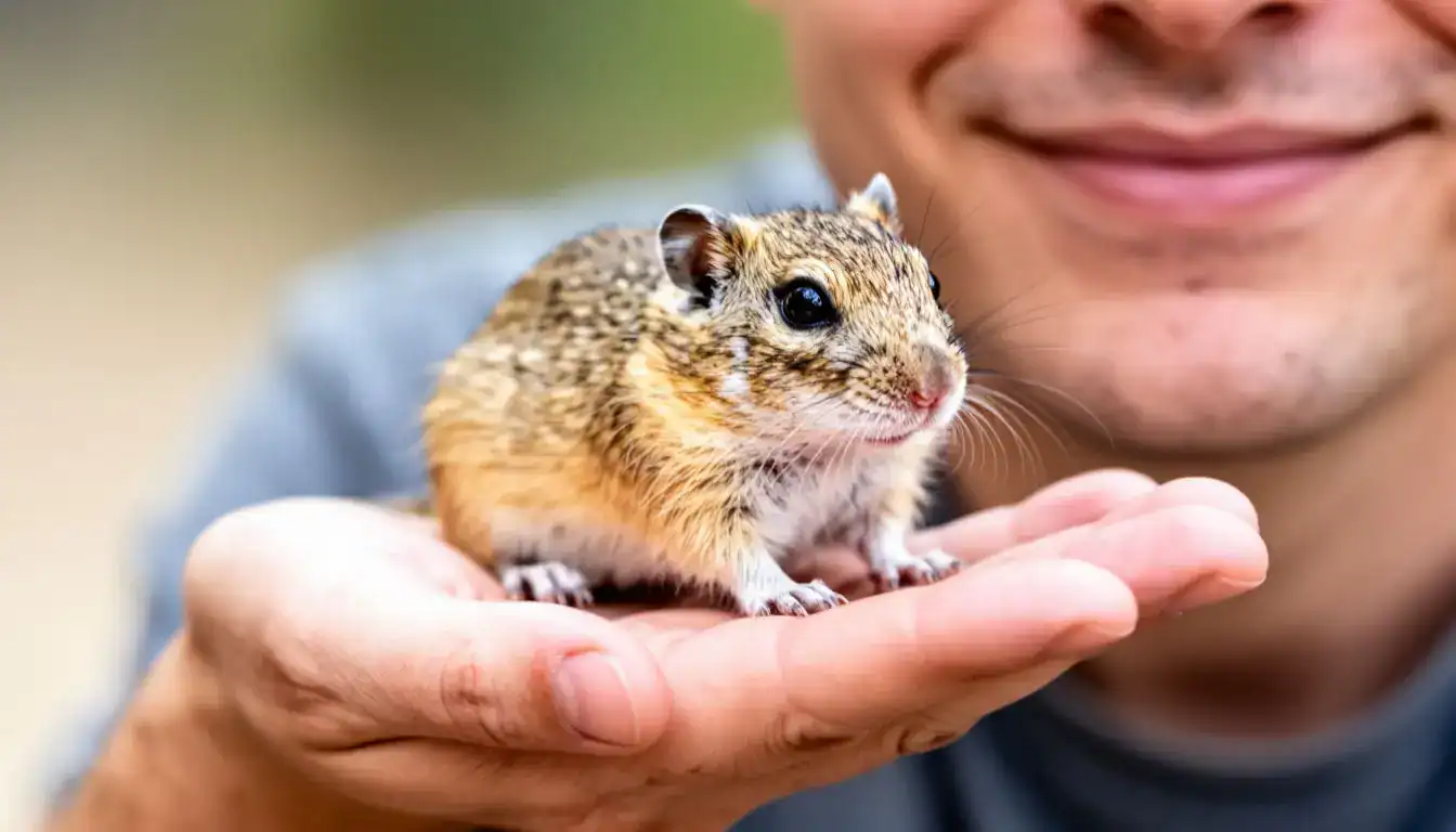 Уход за монгольской песчанкой: приручение и общение.