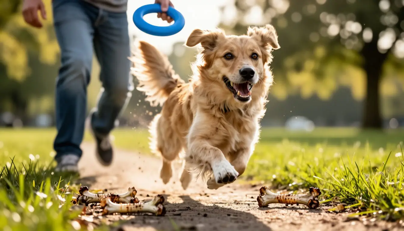 Собака не подбирает весной: активные игры отвлекают от мусора