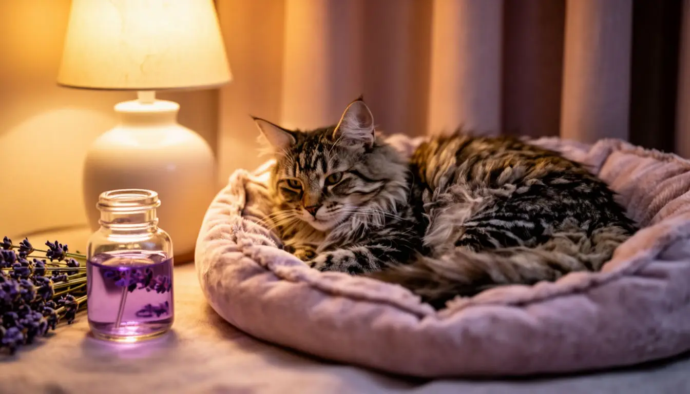 Успокоить кошку без стресса: ароматерапия и комфортное место