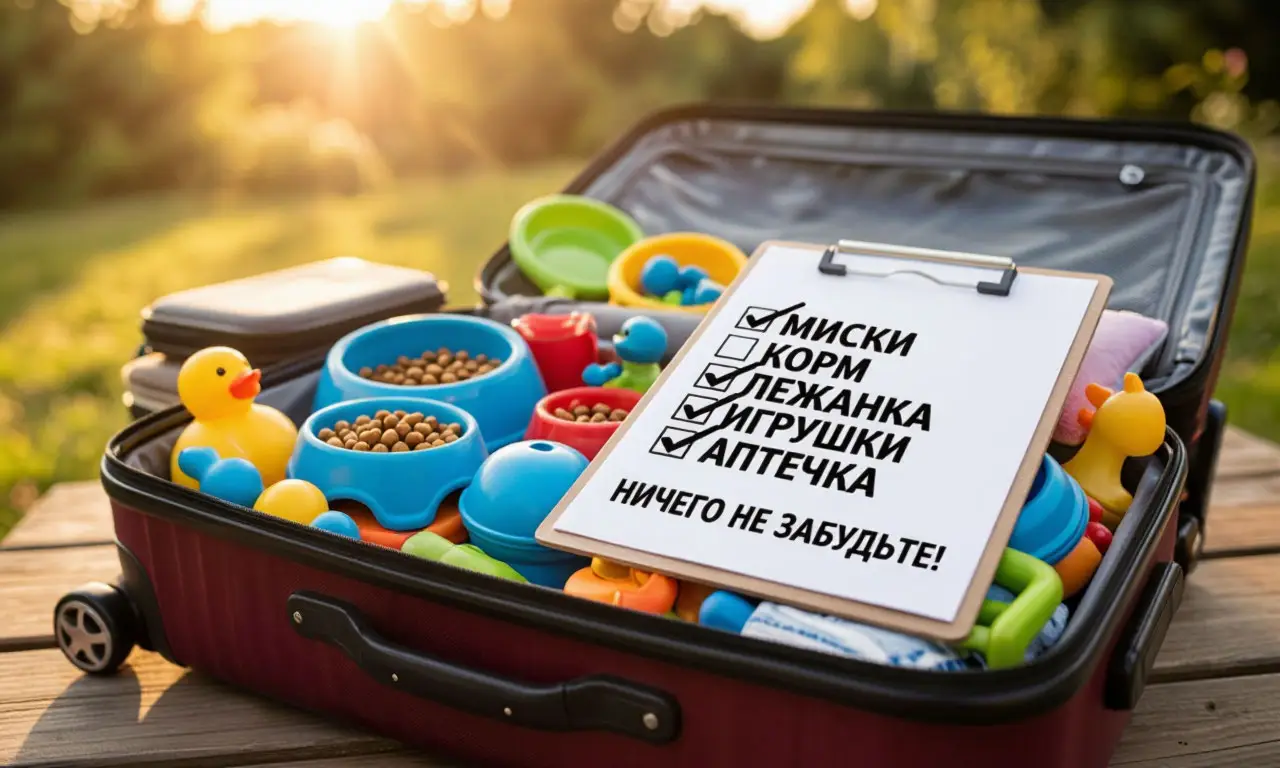 Подготовка питомца к даче — собираем чемодан с необходимыми вещами
